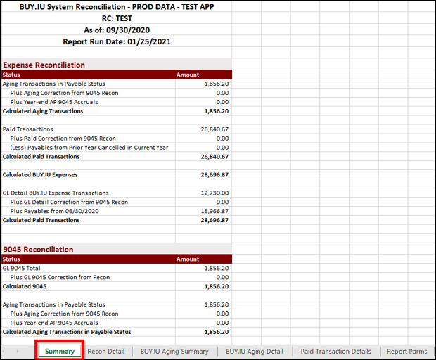 Illustration of a BUY.IU Financial Report